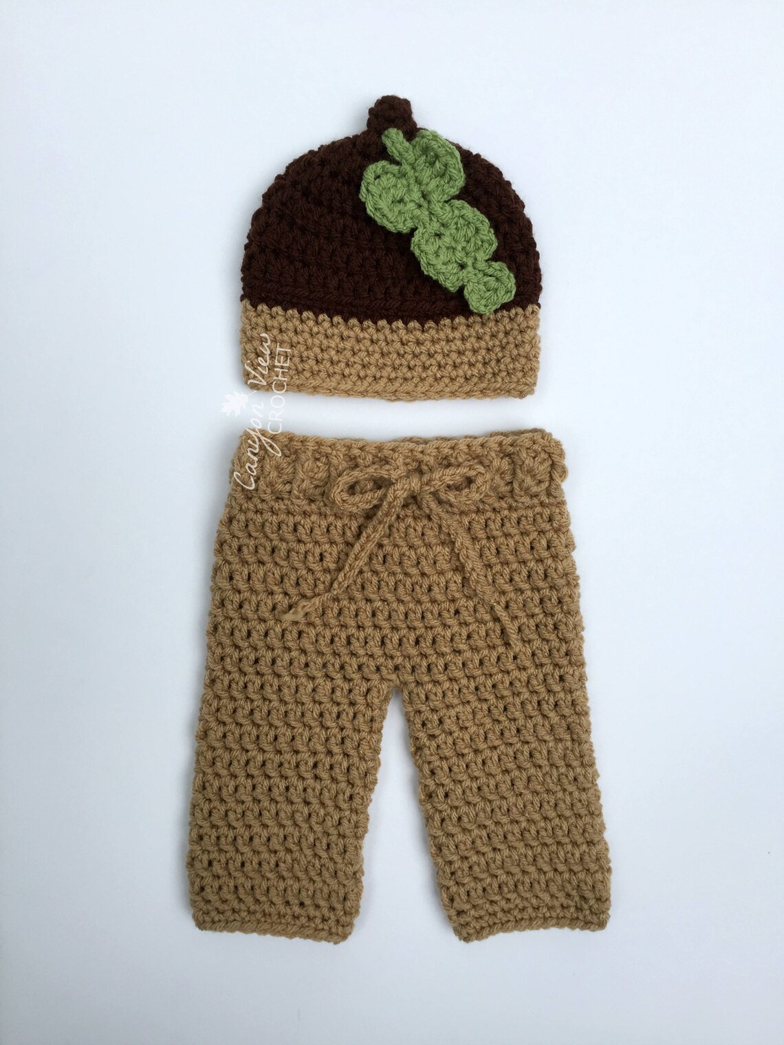 Acorn Baby Halloween Costume Hat with Pants Newborn Infant Etsy