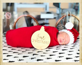 Preemie Santa Hat, Micro Preemie Christmas Red and White Santa Hat, Preemie Girl or Boy Crochet Photo Prop, NICU Baby Gift, Optional Bow