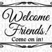 Welcome Sign SVG Welcome Friends Clipart Welcome JPG Instant Download ...