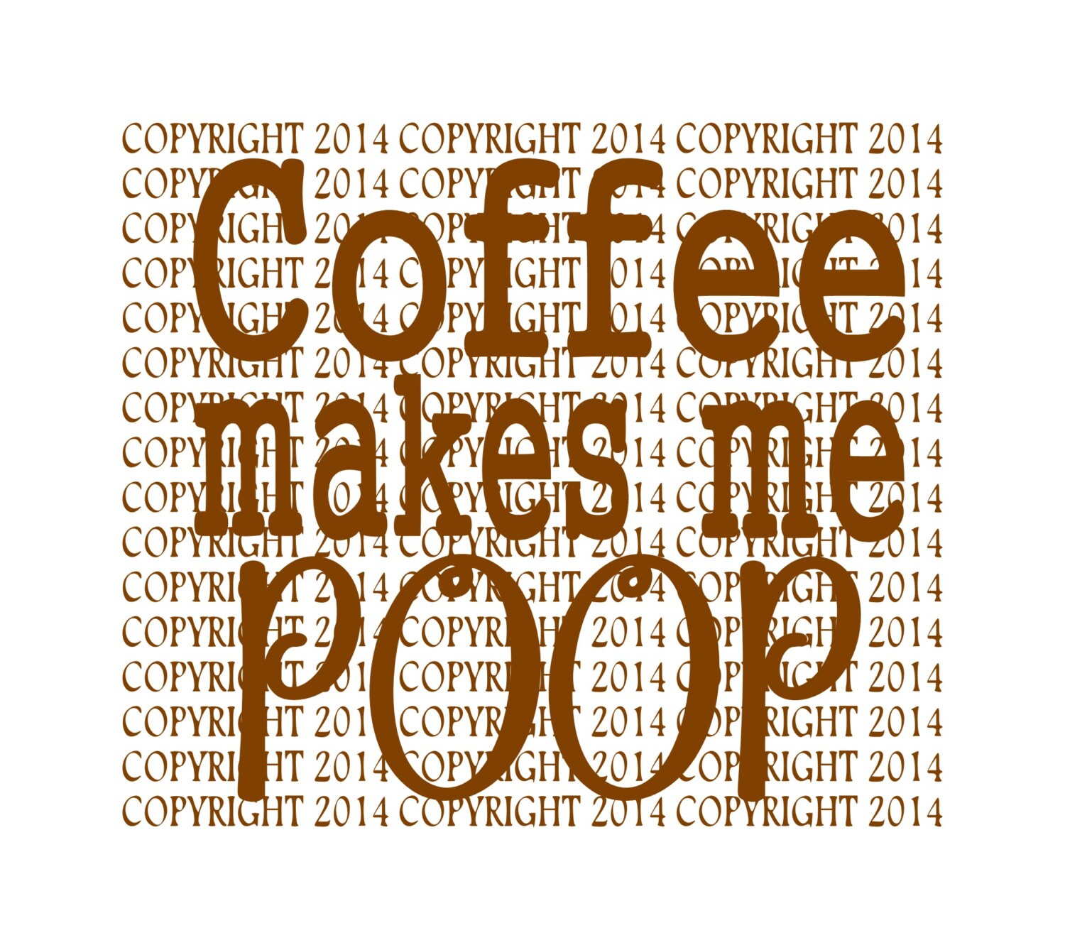 Coffee Makes Me Poop Clip Art. Funny Coffee Mug Clipart Viral Etsy Canada