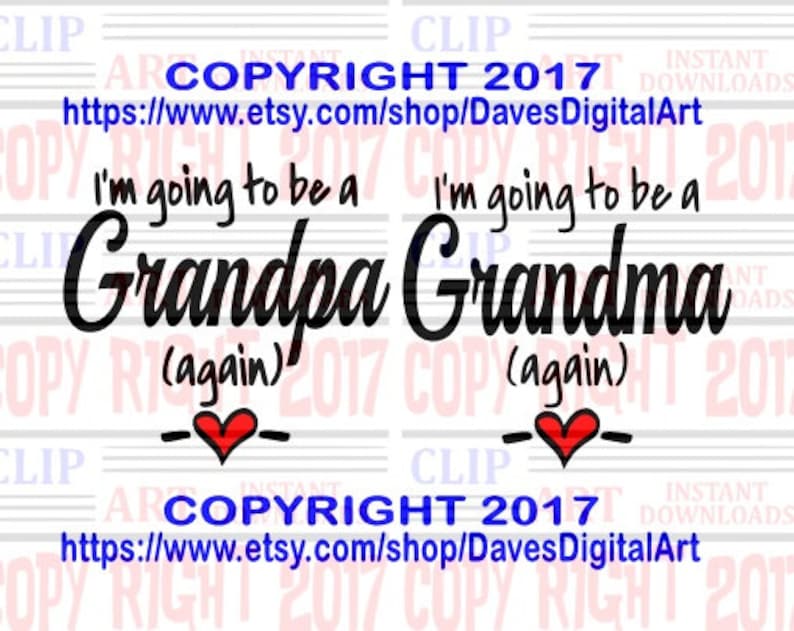 I'm Going to Be a Grandma Again Baby Announcement, Grandma Announcment