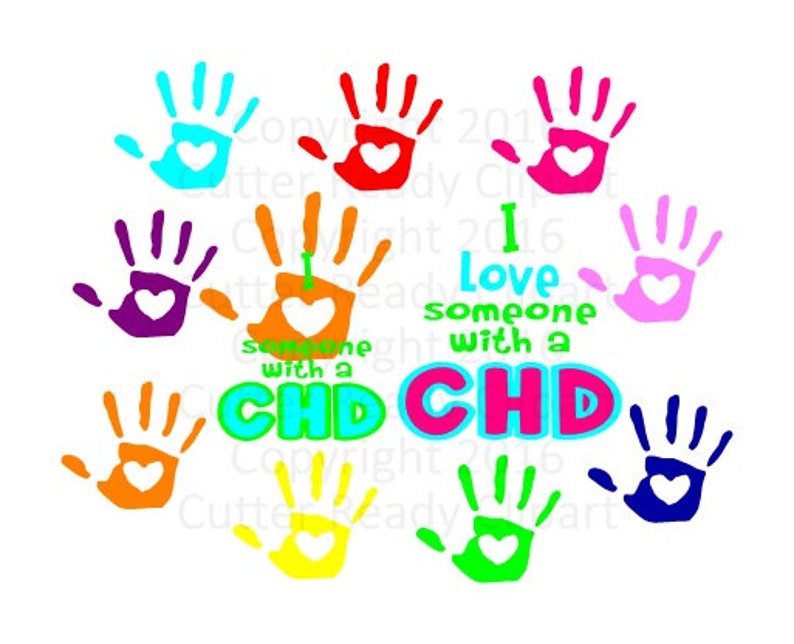 I Love Someone With a CHD Clip Art, CHD Clipart, Congenital Heart ...