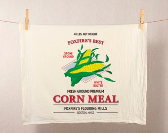 Vintage Brand Corn Meal Flour Sack Towel