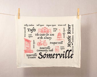 Somerville (MA) Icons Flour Sack Towel