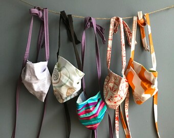 Handmade Fabric Face Masks with Fabric Straps