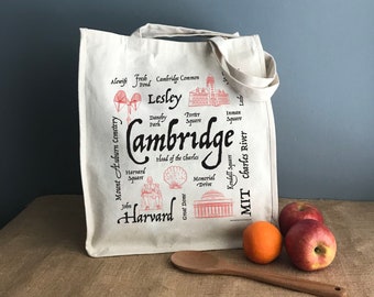 Cambridge (MA) Icons Tote Bag