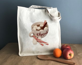 Winter Hot Chocolate Tote Bag