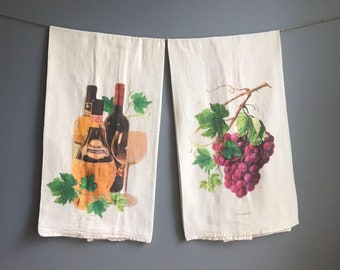 Wine & Grapes Flour Sack Towels