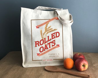 Vintage Brand Rolled Oats Tote Bag