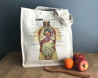 Halloween Anatomy "Body Bag" Tote Bag