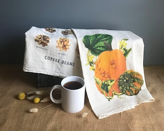 Fall Pumpkins Flour Sack Towel