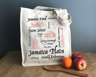 Jamaica Plain (MA) Icons Tote Bag