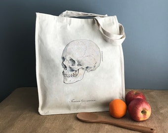 Halloween Skull Tote Bag