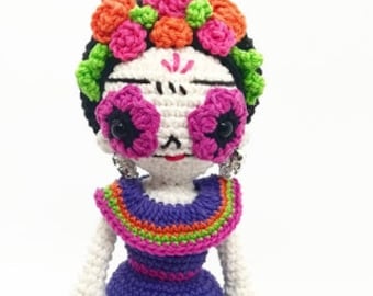 Day of the Dead Doll, Amigurumi Pattern in PDF