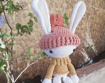 Ignacio Rabbit, Amigurumi Pattern, in PDF file