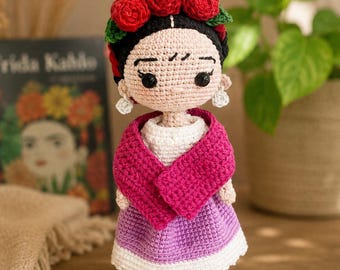 Frida Doll crochet pattern - Amigurumi PDF (EN/ES)
