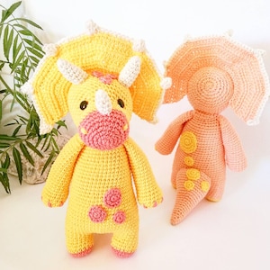 Kéras Triceratops, Amigurumi Pattern