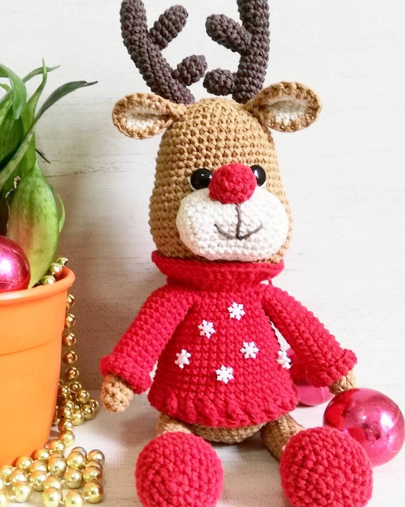 RENO de NAVIDAD Patrón Amigurumi en PDF - Etsy España