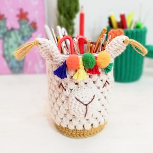 Alpaca Cover jar, Crochet Pattern in PDF file