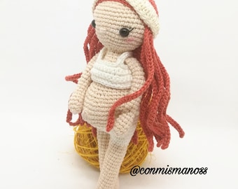 Amigurumi Pattern, Pregnant Eva . PDF file