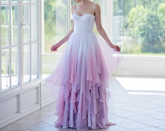 Ombre Color Bridesmaid Dresses