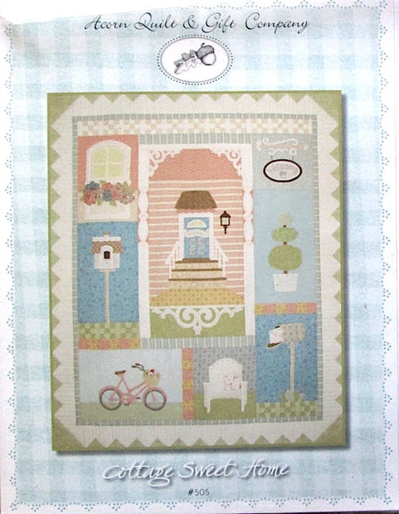 COTTAGE SWEET HOME Acorn Quilts and Gift Company Free Etsy