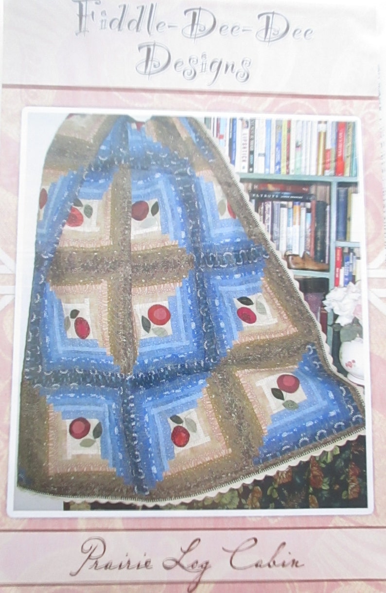 Clearanceprairie Log Cabin Quilt Pattern Etsy