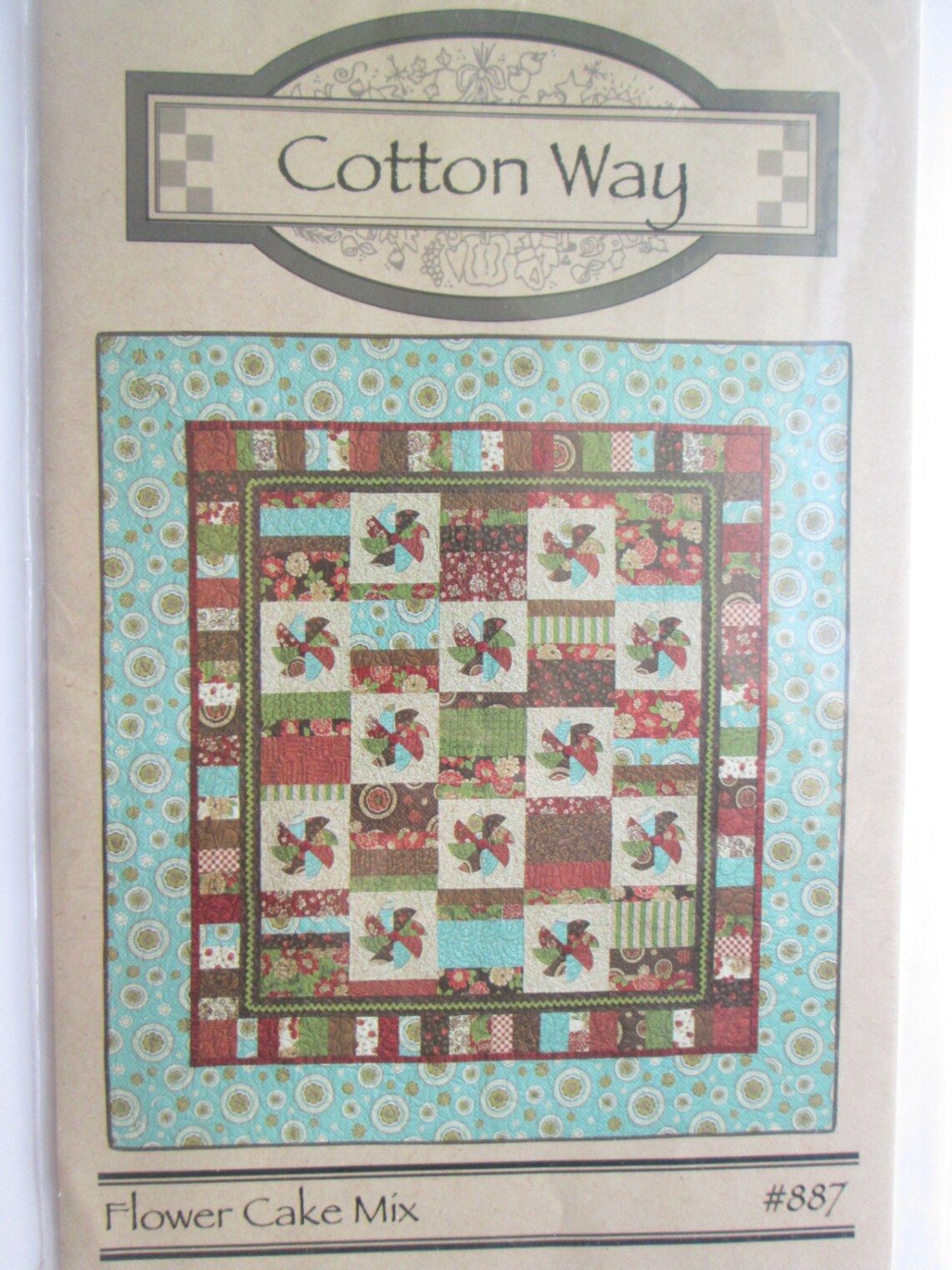 Flower Cake Mix Quilt Pattern by Cotton Way Etsy