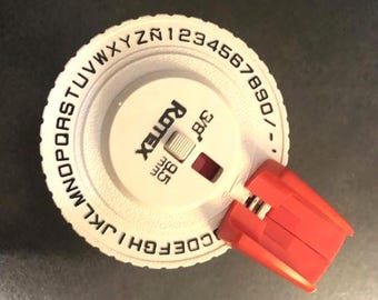 Vintage DYMO-MITE Tapewriter Model M-33 Label Maker Chrome