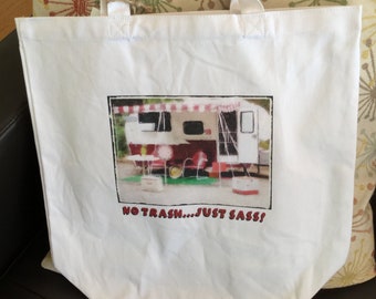 Happy Camping Glamper Tote!! Travel Trailer!