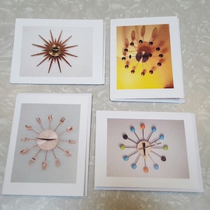 Mid Century Note Cards/ Pack of 4 It's About Time image 1