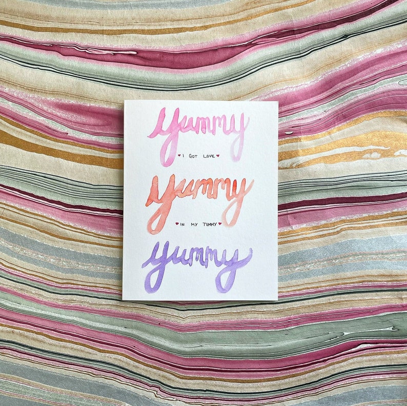 Yummy Yummy Love single Card image 1