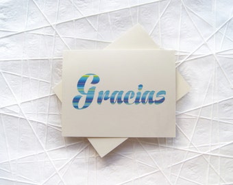 Gracias Greeting Cards *Single* Card