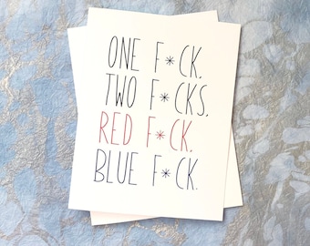 Seuss-Inspired "One F*ck" Greeting Card Set of 10