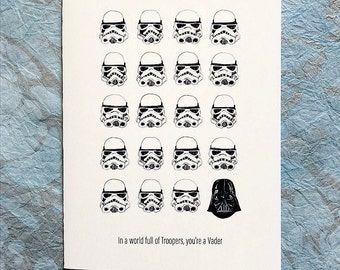 Storm Trooper and Darth Vader *Single* Card