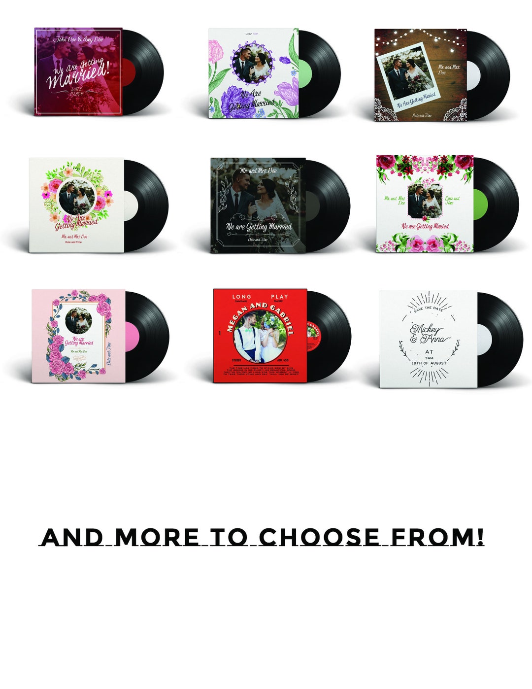 Custom Vinyl Record Jacket Etsy