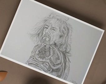 King Theoden Pencil Portrait [PRINT]