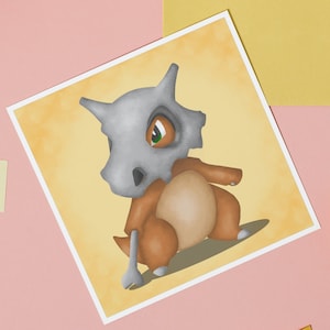 Cubone Digital Painting [PRINT]