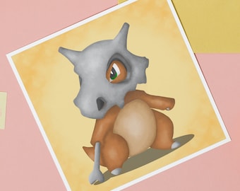 Cubone Digital Painting [PRINT]