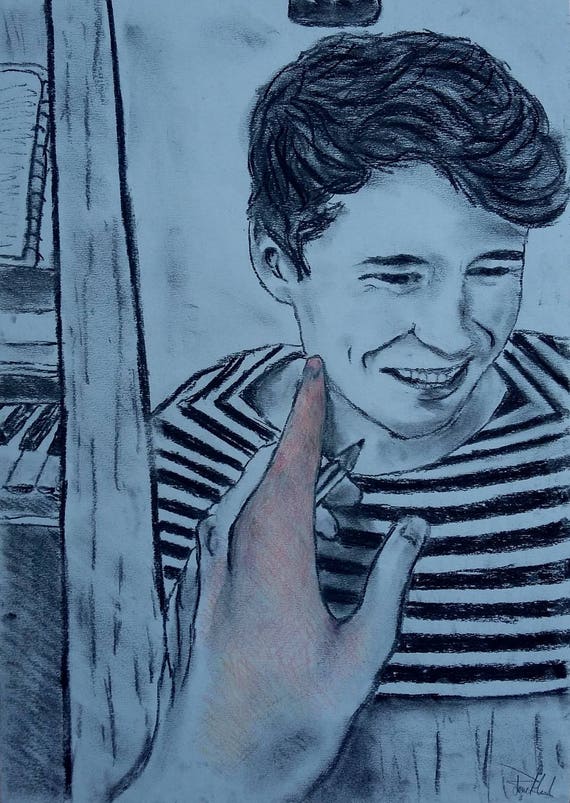 Dan Du Dessin Au Crayon Fusain Et Couleur Imprimer