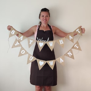 Personalised Bunting Any Mesage Birthday Party Bunting Wedding Banner Mr Mrs Hen