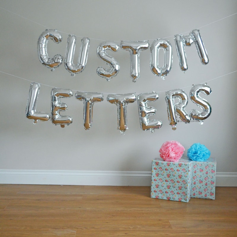 Balloon Display Lettering Custom Letters With Balloons - Etsy