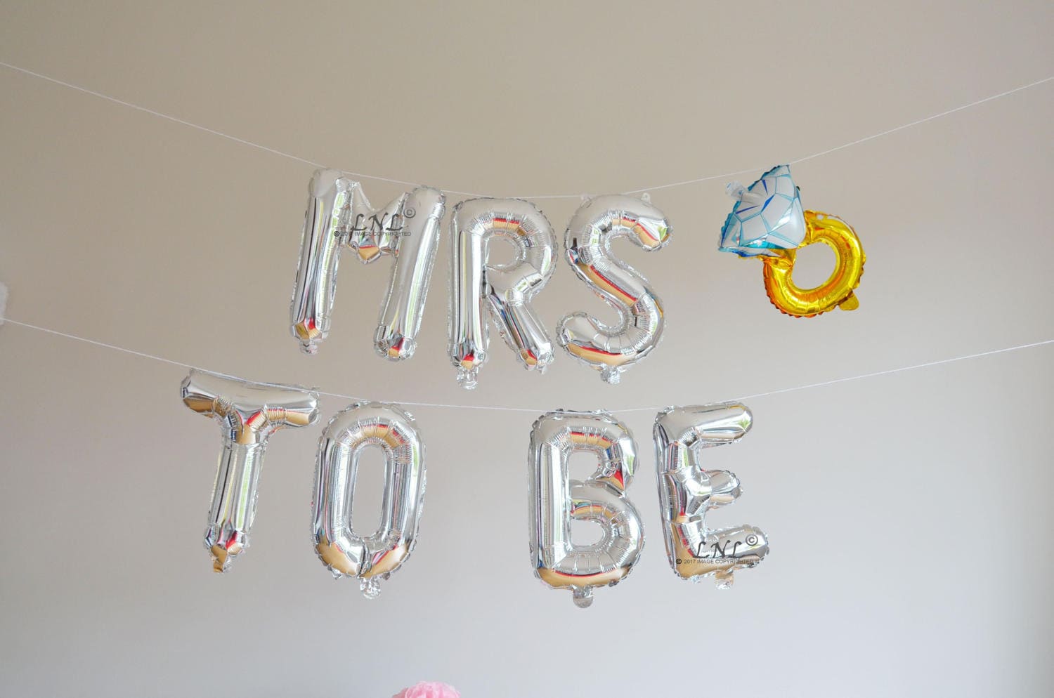 1 Set di palloncini in lamina per la sposa, decorazioni per matrimoni