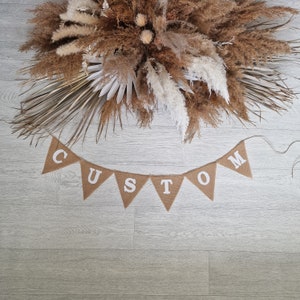 Benutzerdefinierte Bunting personalisierte Banner Alle Wörter