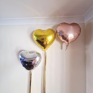 Herzballons 18&quot; Helium oder Luft