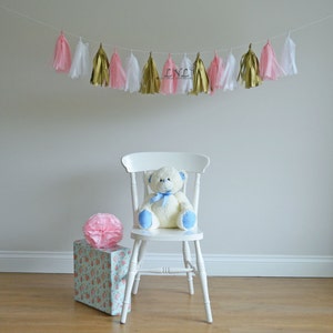 Custom Garland Style Paper Tassel Garland Tissue Tassel Garland Tassels image 3