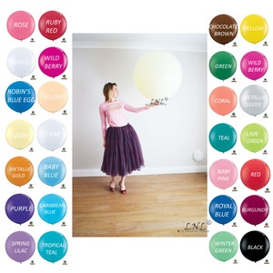 HUGE 36&quot; inch Balloon Round Shape Latex Balloons Big Latex Balloon Wedding Wedding Decor & Party Balloon Supplies
