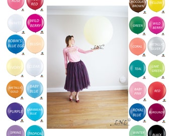 Globo gigante redondo de látex de 91 cm (36 pulgadas). Globo grande de látex para bodas, decoración de bodas y artículos para fiestas.