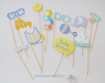 Baby Shower Photobooth Props Pack of 14