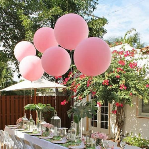 Set 6 Rosa SEHR GROSSER 36 "Zoll-Ballon Latexballons Big Latex Ballon Hochzeit Hochzeitsdeko & Party Ballon Zubehör